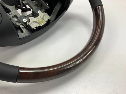 NEW Black Steering Wheel W/ Wood Grain & Switches OEM For 10-14 Genesis Coupe