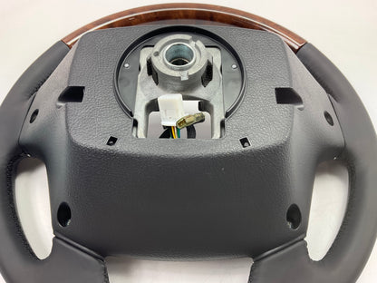 NEW Black Steering Wheel W/ Wood Grain & Switches OEM For 10-14 Genesis Coupe