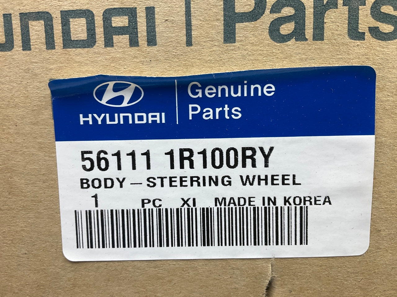NEW GENUINE Steering Wheel OEM For 2011 Hyundai Accent 561111R100RY