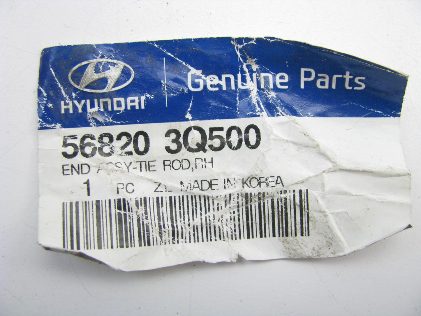 NEW - OEM 568203Q500 Front Right Side Outer Steering Tie Rod End For Hyundai