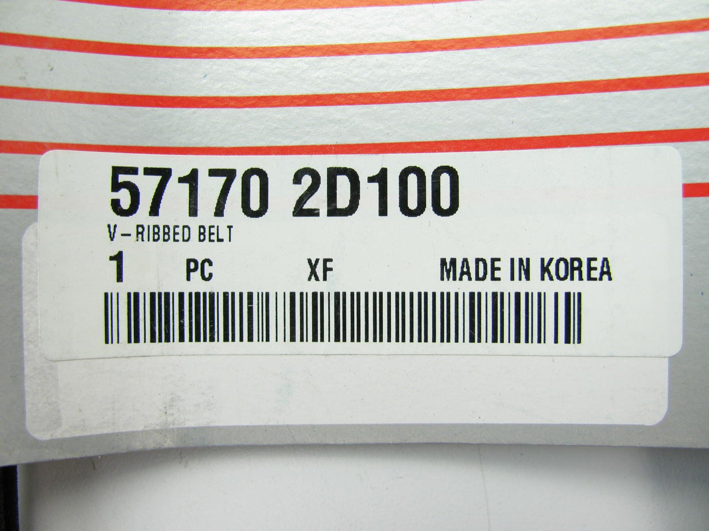 New V-ribbed Power Steering Drive Belt OEM For 01 Hyundai Elantra 2.0 571702D100