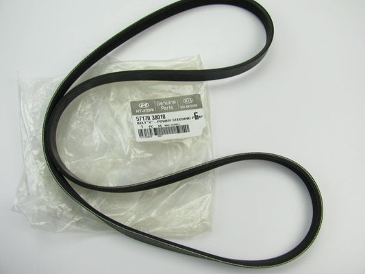 NEW - OEM 717038010 A/C Power Steering Serpentine Belt For 1999-2005 Sonata 2.4L