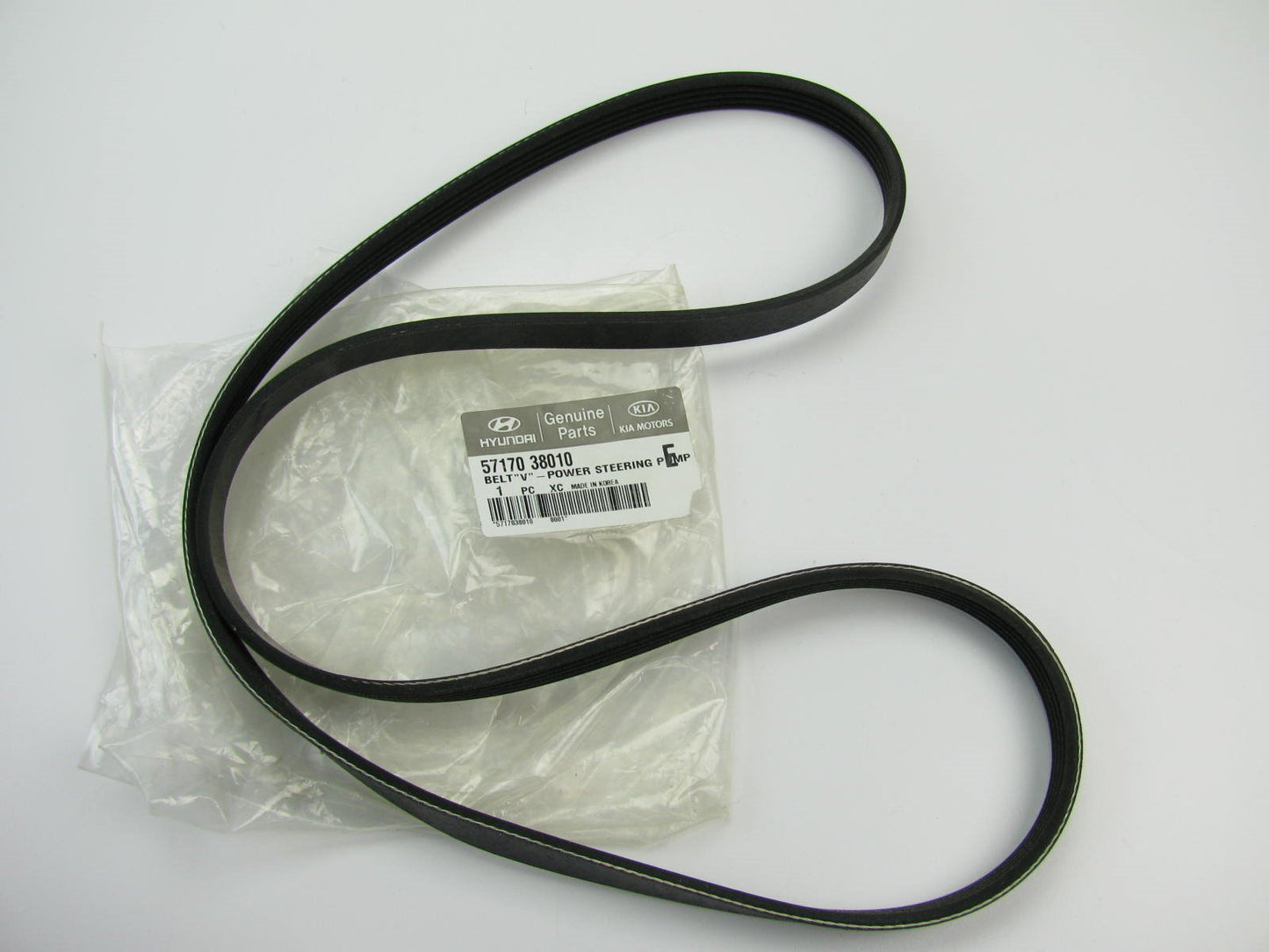 NEW - OEM 717038010 A/C Power Steering Serpentine Belt For 1999-2005 Sonata 2.4L