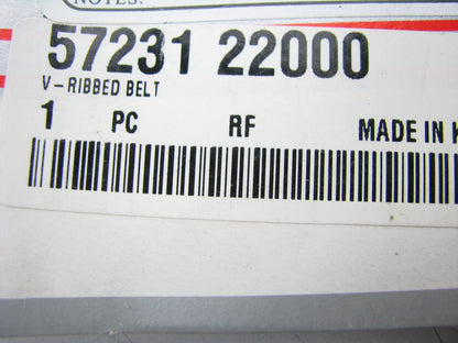 Power Steering Serpentine Belt Genuine OEM For 1995-2002 Hyundai 1.5L 5723122000