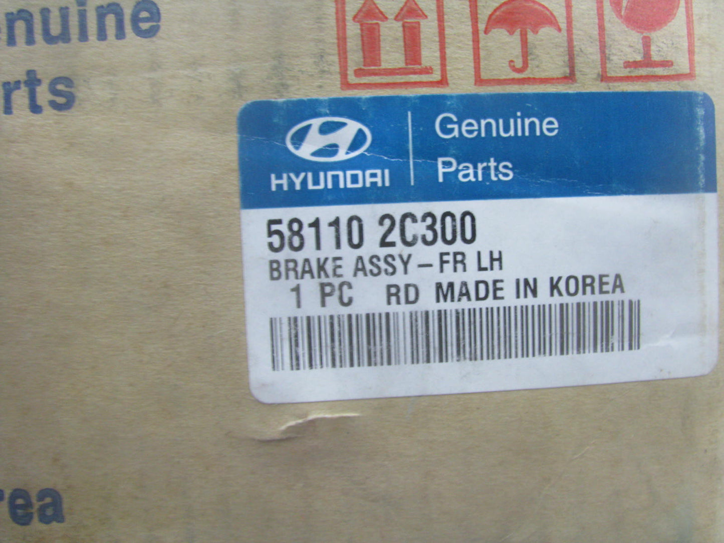 New OEM Front Left Brake Caliper 581102C300 For 2006-2008 Hyundai Tiburon