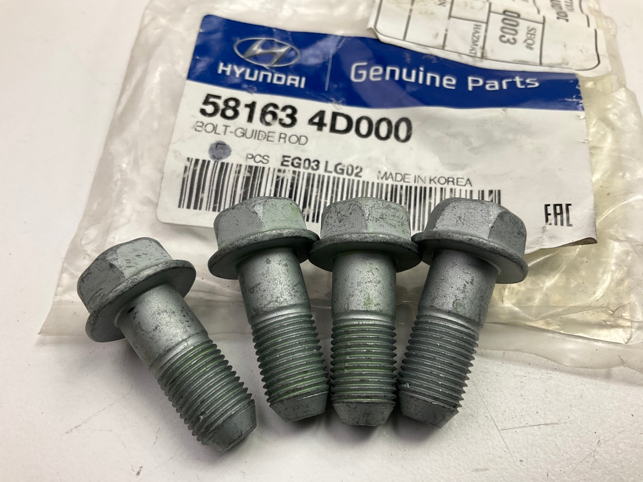 (4) NEW Brake Caliper Bracket Guide Bolts OEM For 21-23 Palisade, 07-12 Veracruz