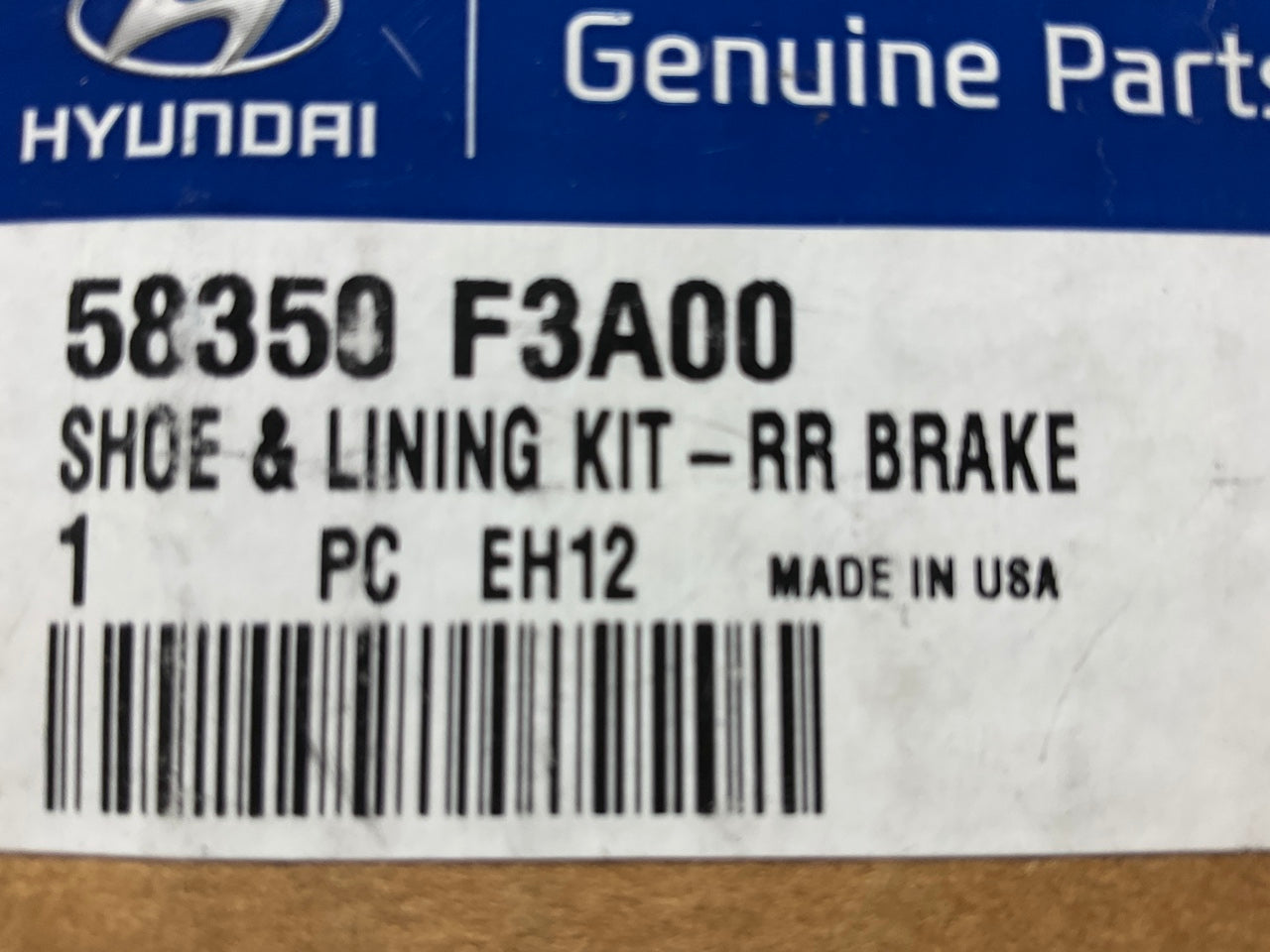 NEW GENUINE Rear Brake Shoes OEM For Hyundai 58350F3A00