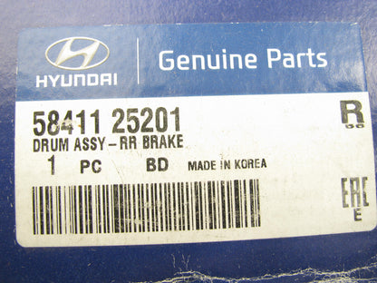 NEW - OEM 5841125201 Rear Brake Drum For 2003-2005 Hyundai Accent