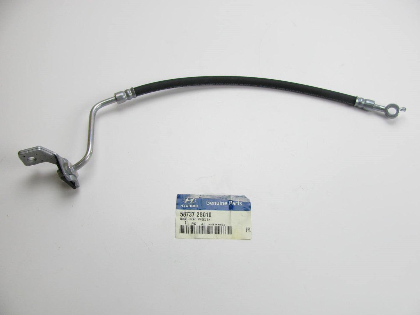 NEW - OEM 587372B010 Rear Left Side Brake Hose For 2007-2012 Hyundai Santa Fe