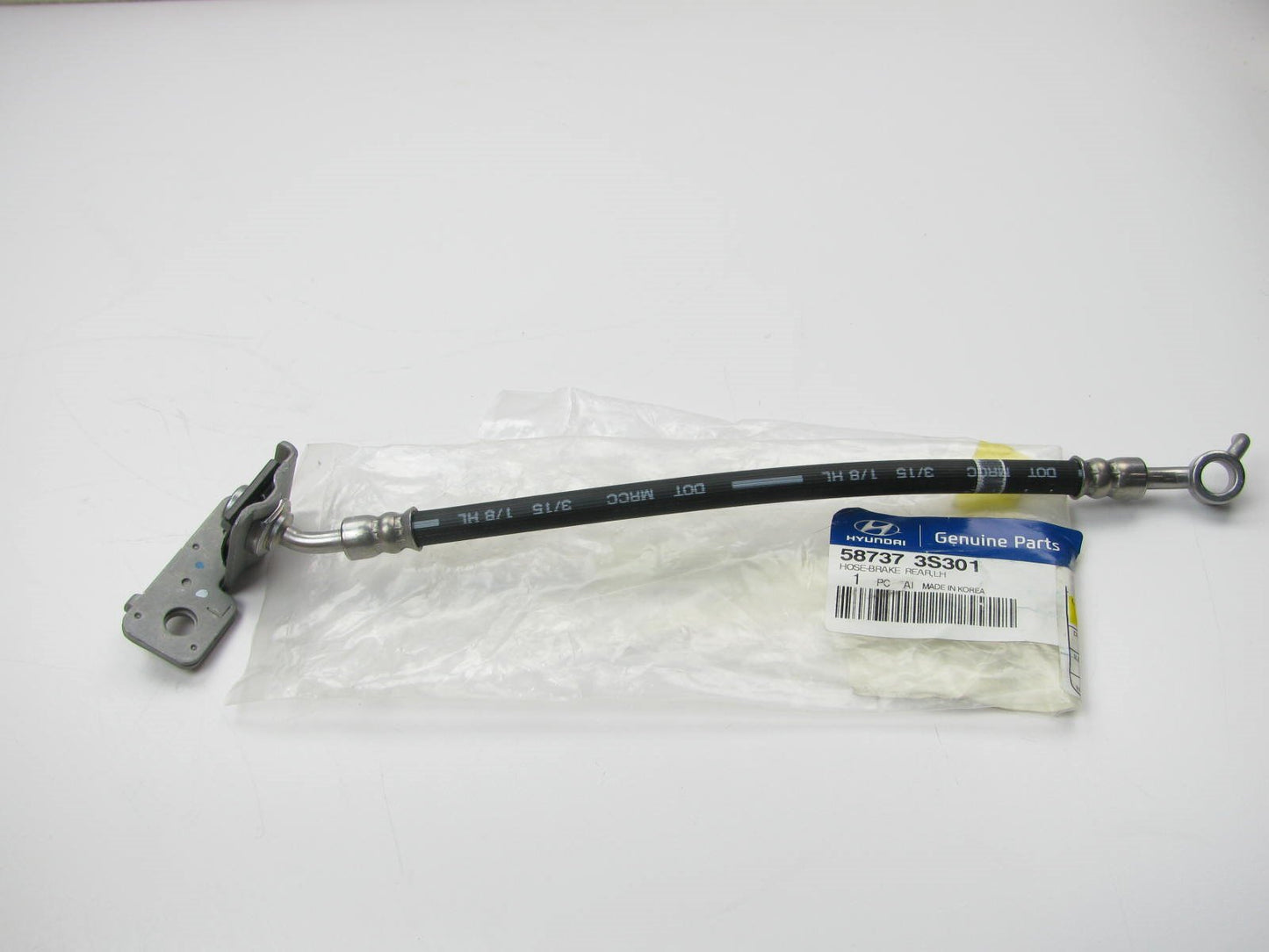 NEW - OEM 587373S301 Rear Left Brake Hose For 2011-14 Hyundai Sonata 587373S301