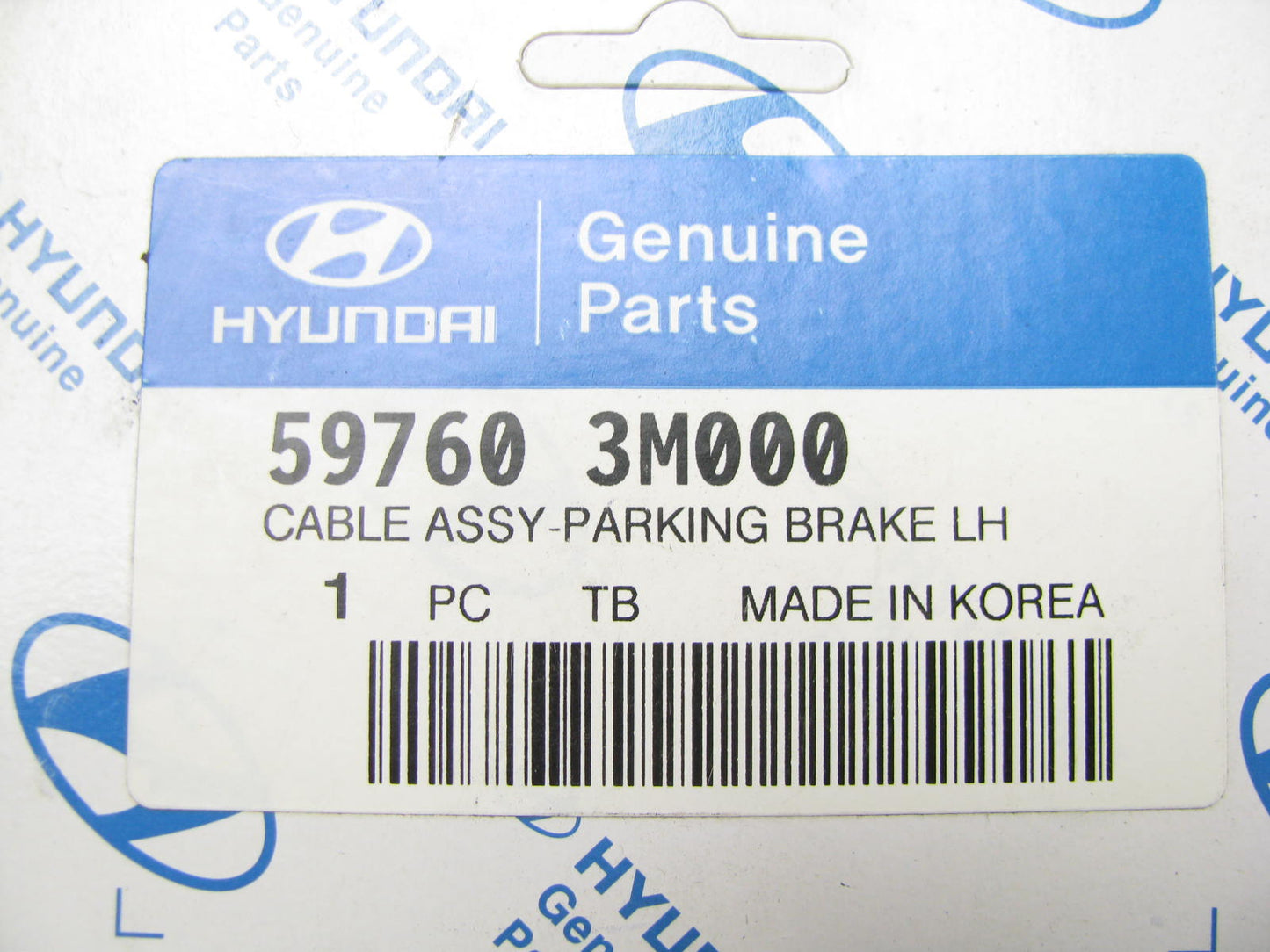 NEW - OEM 597603M000 Rear Left Parking Brake Cable For 2008-2014 Genesis