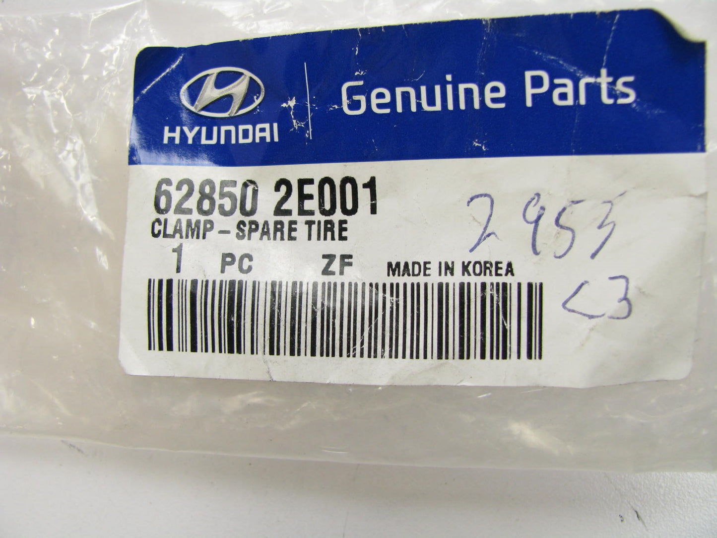 NEW GENUINE OEM Spare Wheel Tire Hold Down Clamp For 2004-2009 Tucson 628502E001