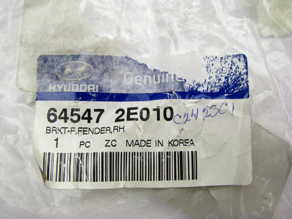 New OEM Right Side Fender Mounting Bracket For 07-09 Tucson 645472E010
