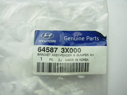 Right Passengers Side Fender Mounting Bracket OEM For 2012-13 Elantra 645873X000