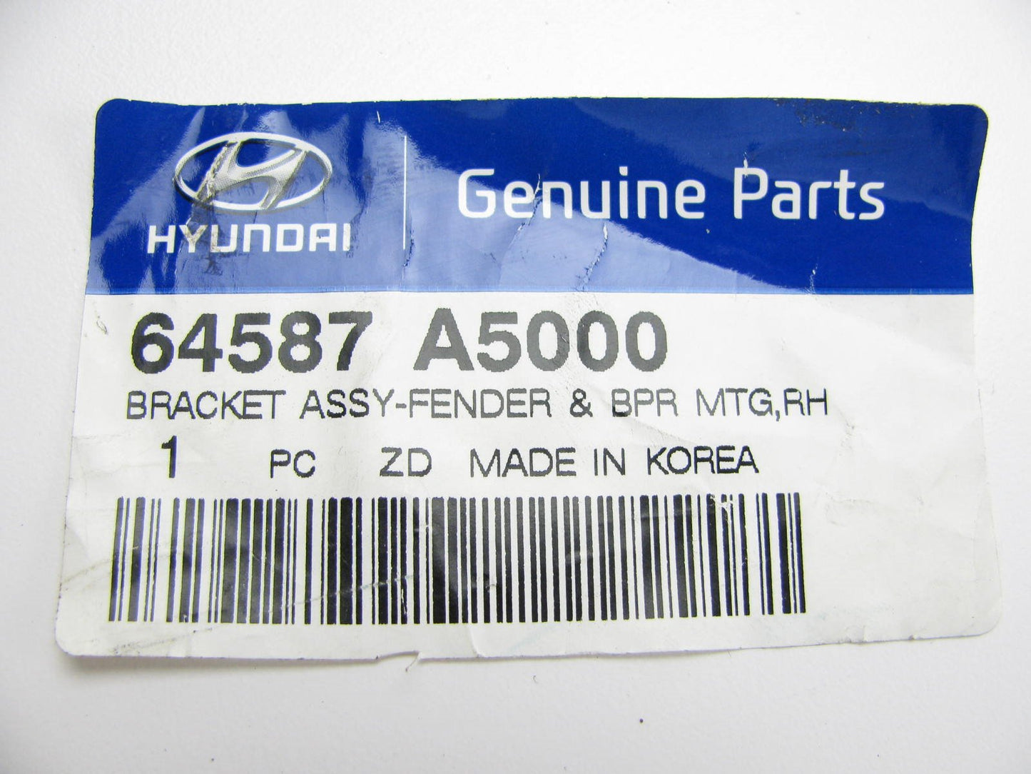 New RIGHT Passengers Side Fender Apron Bracket OEM For 2013-2017 Elantra GT ONLY