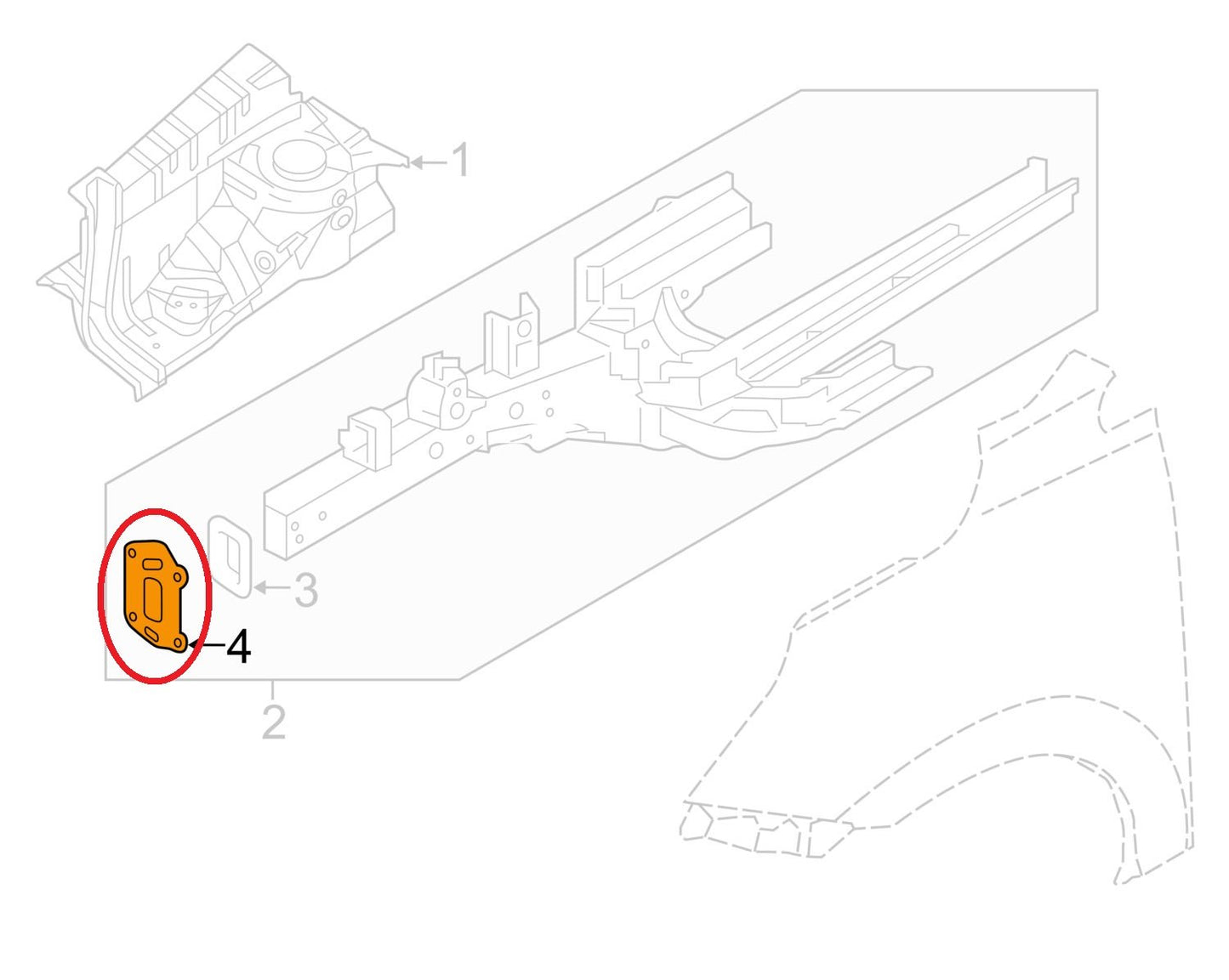 New OEM Front Lower Rail Bracket Left Driver For 2010-2015 Tucson 647352S000