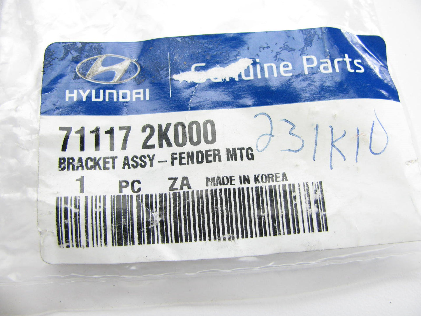 NEW Fender Mounting Bracket OEM For 2011-13 Elantra Coupe ONLY 711172K000