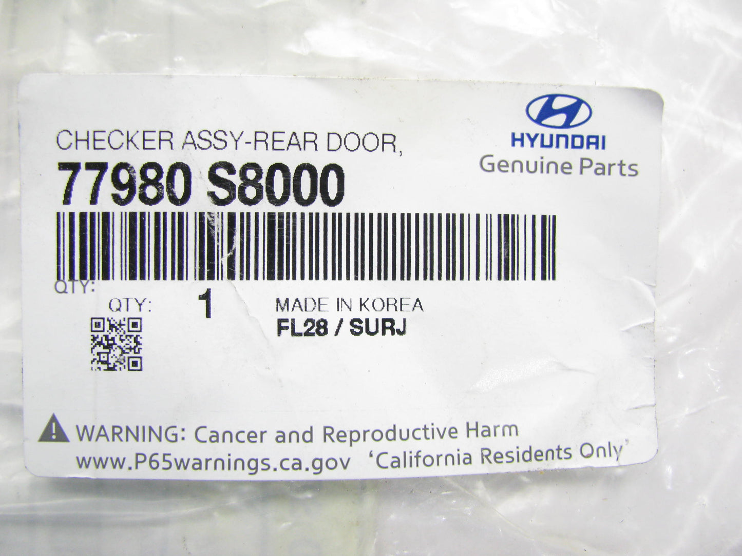 New OEM Left Rear Door Check Strap Arm 77980S8000 For 2020-2023 Hyundai Palisade