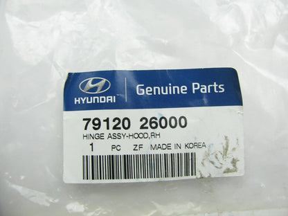 NEW - OEM 7912026000 Right Passenger Hood Hinge For 2001-2006 Hyundai Santa Fe