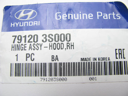 NEW GENUINE OEM Hood Hinge Right Passenger For 2011-2015 Sonata 791203S000