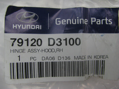 NEW - OEM 79120D3100 Right Hood Hinge For 2016-2020 Hyundai Tucson