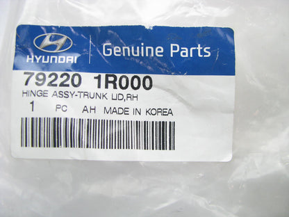 NEW - OEM 792201R000 Right Trunk Lid Hinge For 2012-2017 Hyundai Accent
