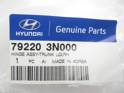 NEW - OEM 792203N000 Right Trunk Lid Hinge For 2011-2016 Hyundai Equus