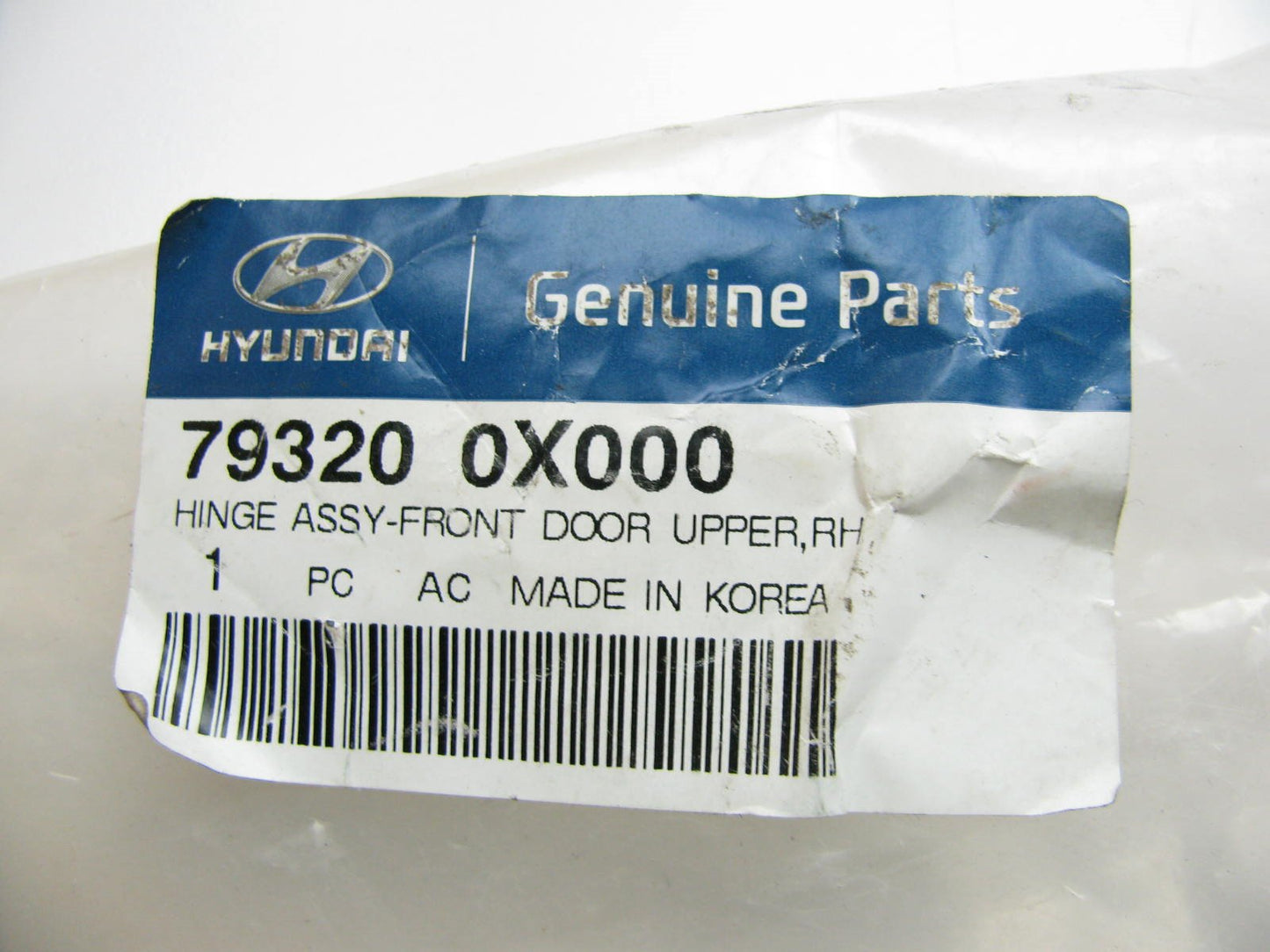 NEW - OEM 793200X000 Upper Front Right Door Hinge For 2012-2015 Hyundai Accent