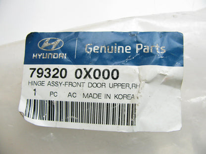 NEW - OEM 793200X000 Upper Front Right Door Hinge For 2012-2015 Hyundai Accent