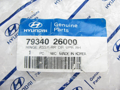 NEW GENUINE Rear Right Door Upper Hinge OEM For 2001-2006 Hyundai Santa Fe