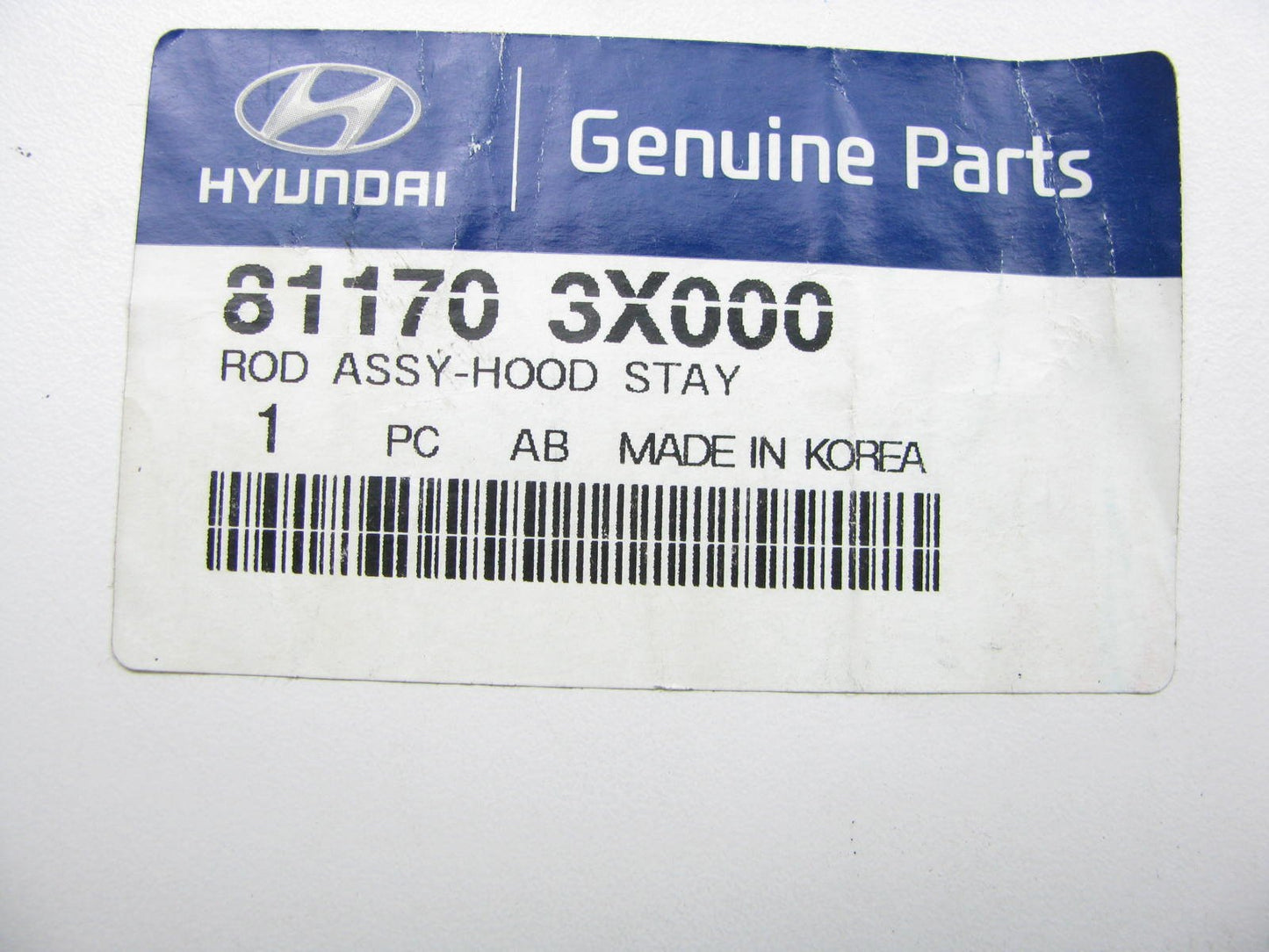 NEW - OEM 811703X000 Hood Stay Support Prop Rod For 2011-2012 Elantra SEDAN