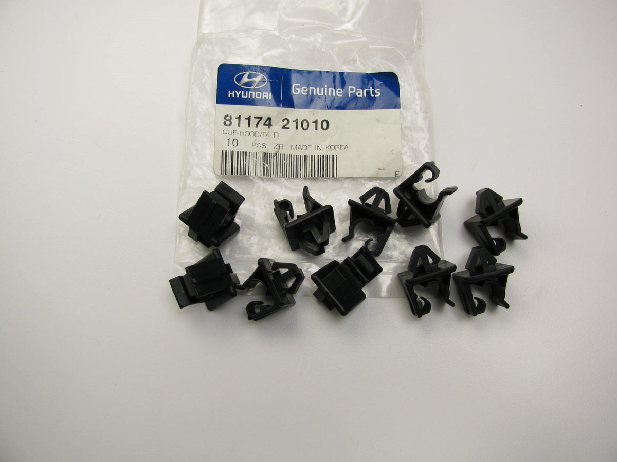 (10) NEW GENUINE Hood Prop Support Rod Clips OEM For Hyundai 8117421010