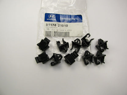 (10) NEW GENUINE Hood Prop Support Rod Clips OEM For Hyundai 8117421010