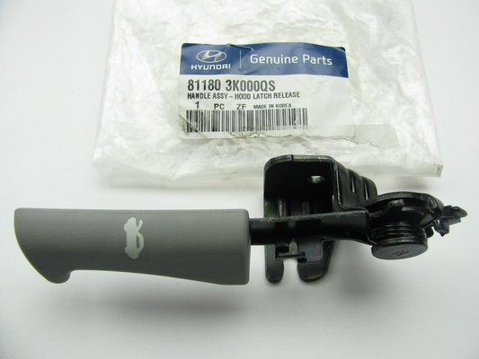 NEW Gray Hood Latch Release Lever Handle OEM For 2006-2008 Hyundai Sonata