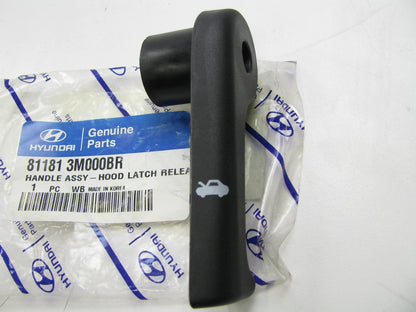 New Genuine Black Hood Release Handle Lever OEM For 2009-10 Genesis 811813M000BR