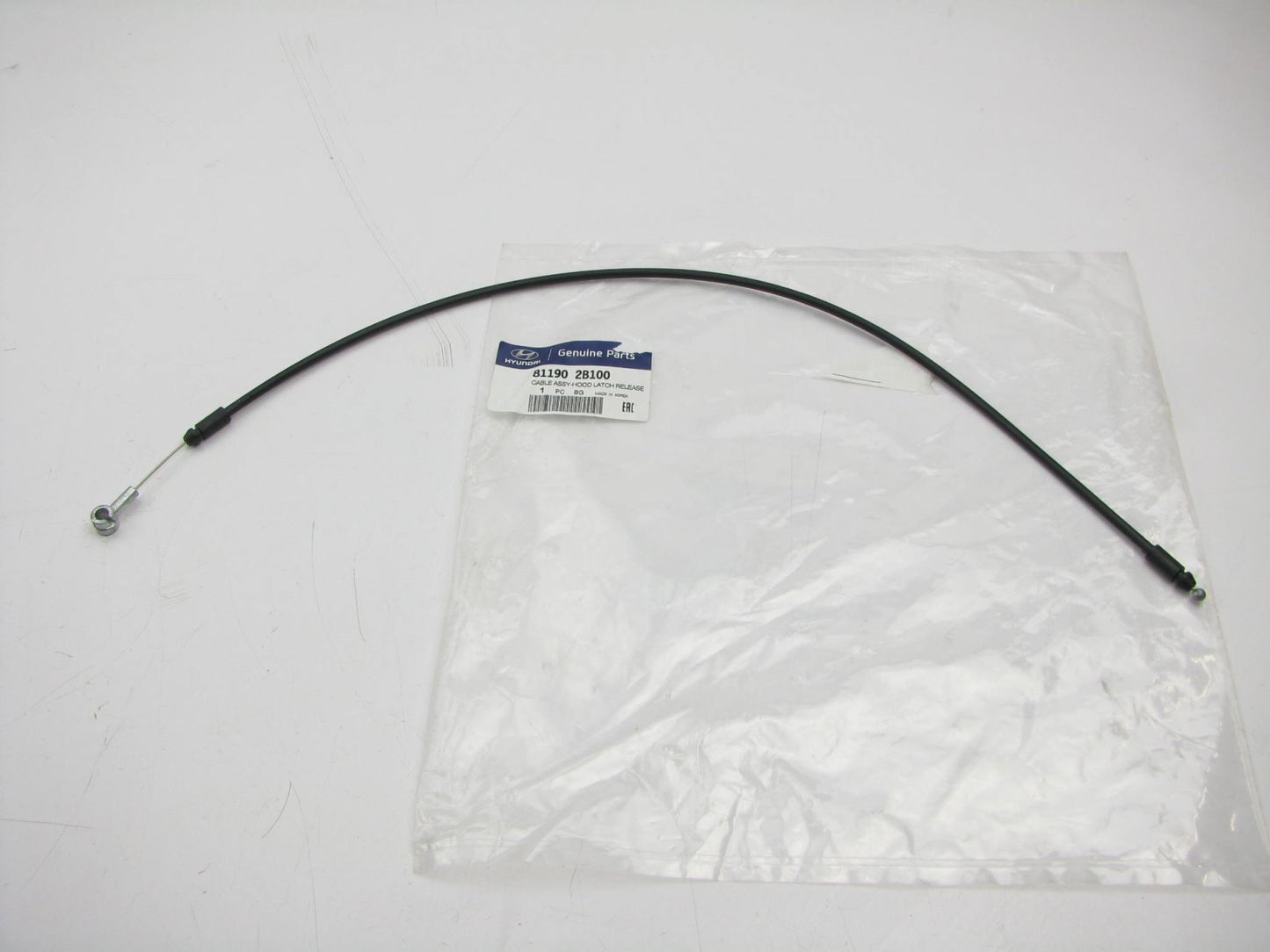 New Hood Release Cable Front Section ONLY OEM For 2007-2012 Santa Fe 811902B100