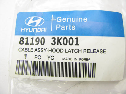 New Hood Latch Release Cable REAR OEM For 06-10 Hyundai Sonata Azera 811903K001