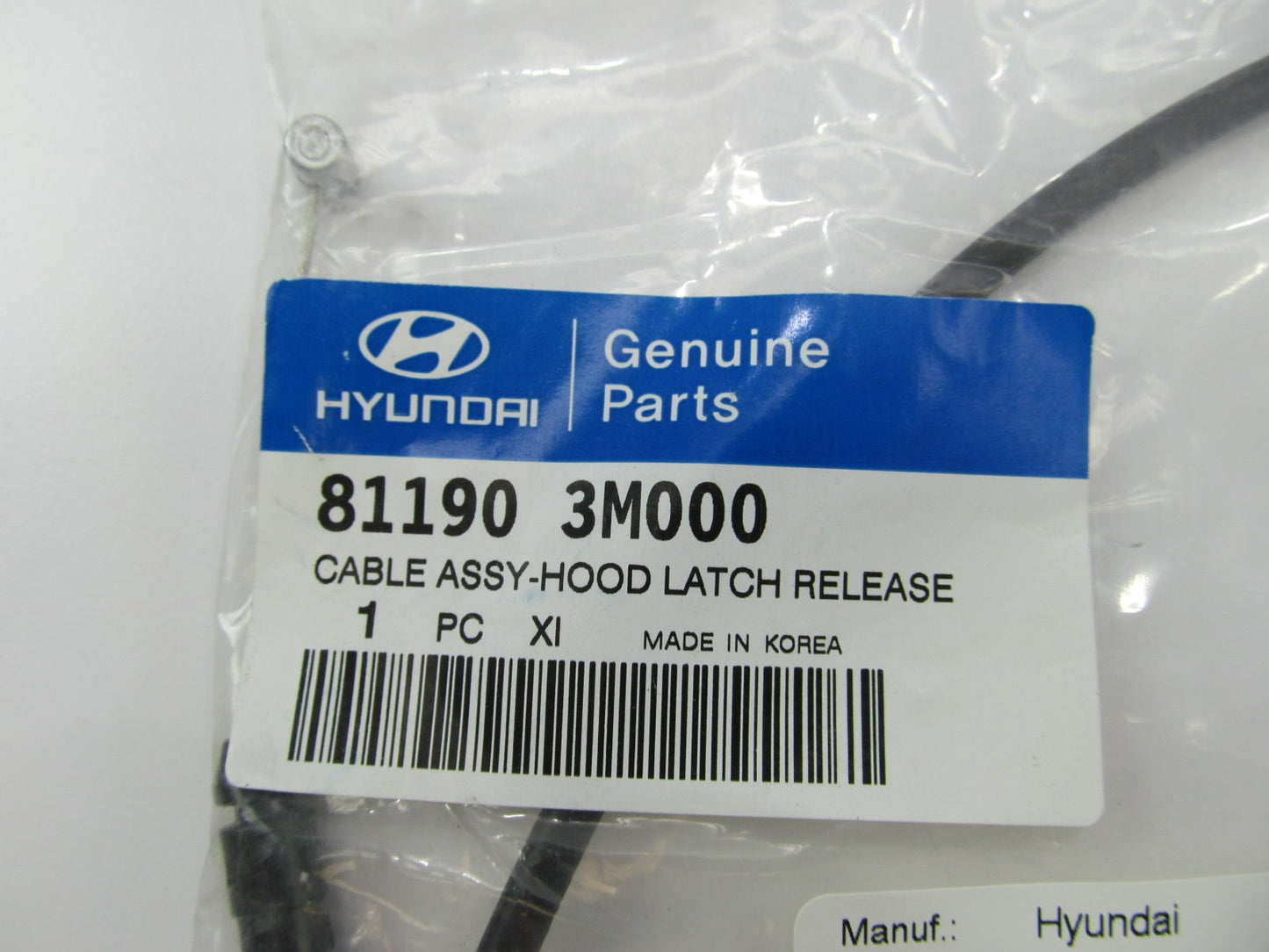 REAR SECTION ONLY - OEM Hood Latch Release Cable For 2011-15 EQUUS 811903M000