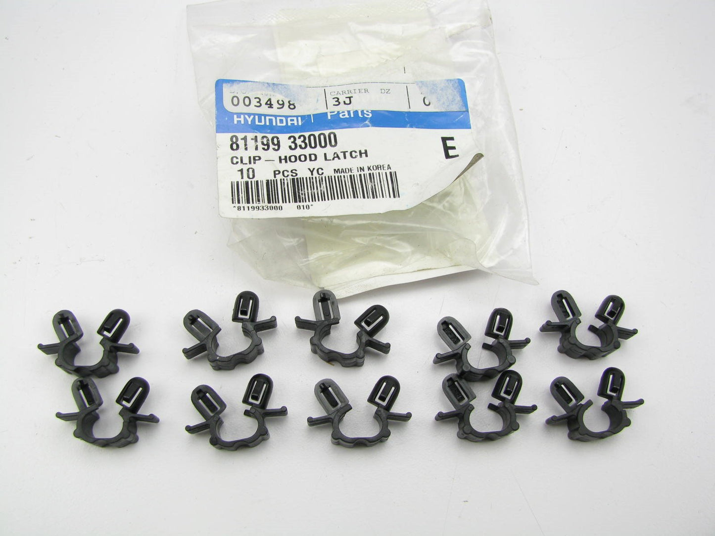 (10) NEW GENUINE Hood Latch Release Cable Clips OEM For Hyundai 8119933000