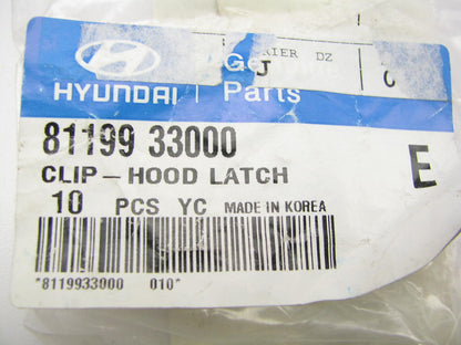 (10) NEW GENUINE Hood Latch Release Cable Clips OEM For Hyundai 8119933000