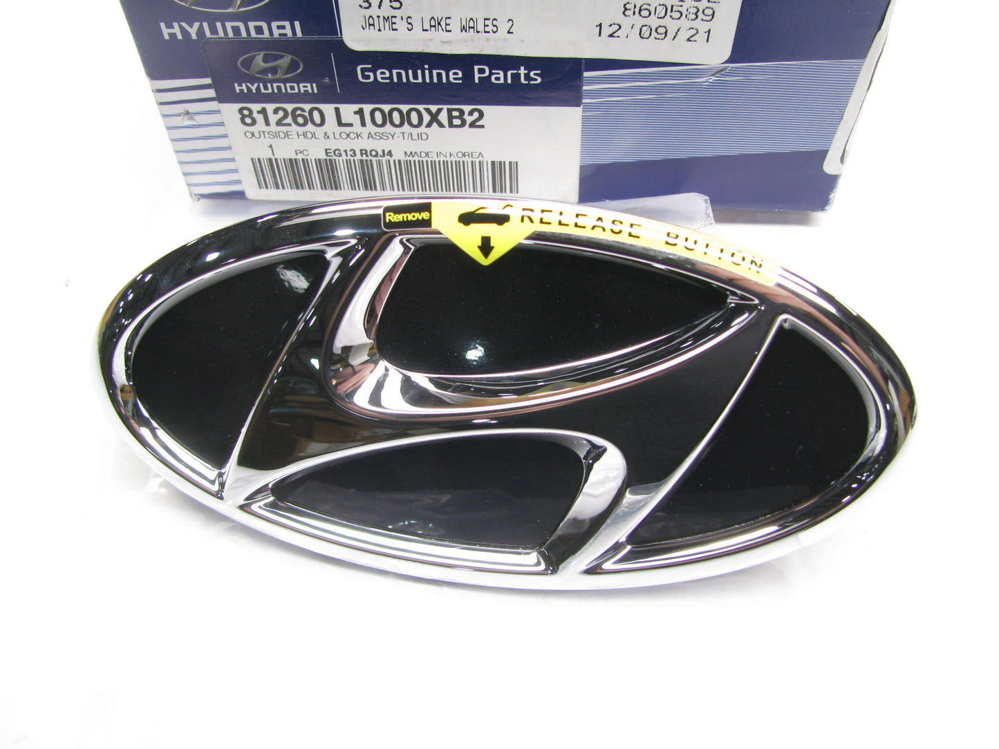 NEW GENUINE 81260L1000XB2 Trunk Lock HDL Release OEM For 20-21 Sonata HYBRID