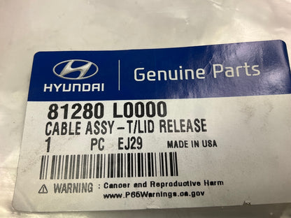 NEW Trunk Lid Release Cable For 2020-2023 Hyundai Sonata HYBRID ONLY 81280L0000
