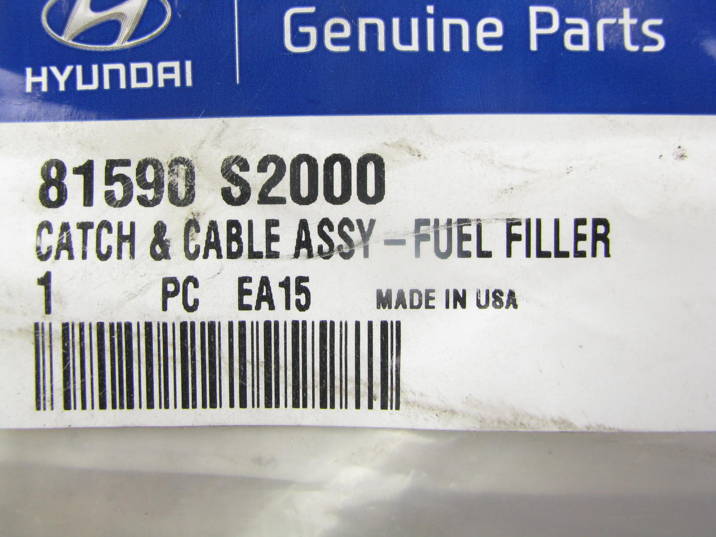 NEW - OEM 81590S2000 Fuel Filler Opener Catch Cable For 19-20 Hyundai Santa Fe