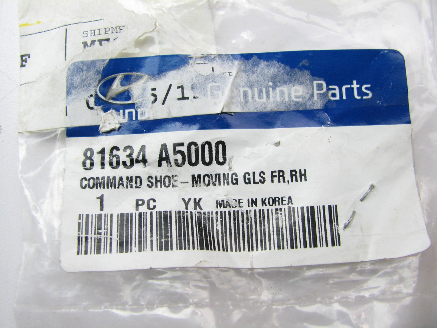 NEW - OEM Right Side Sunroof Shoe Bracket For 2013-2014 Elantra GT 81634A5000