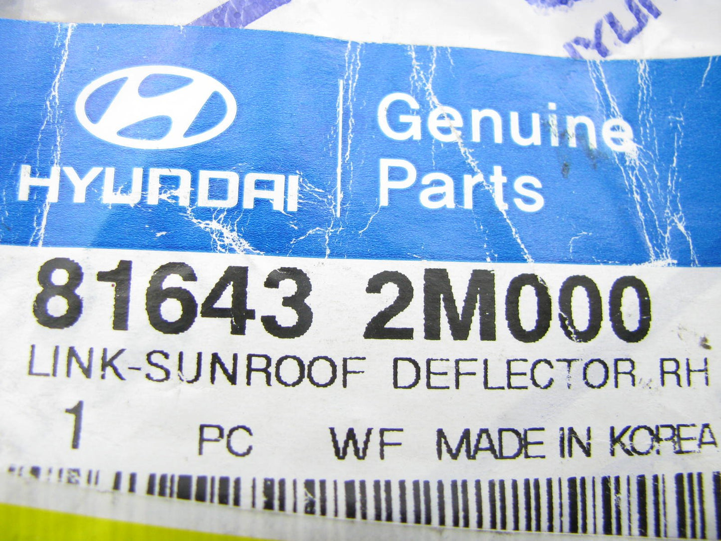 NEW GENUINE Sunroof  Right Passengers Side Air Deflector For 10-15 Genesis Coupe