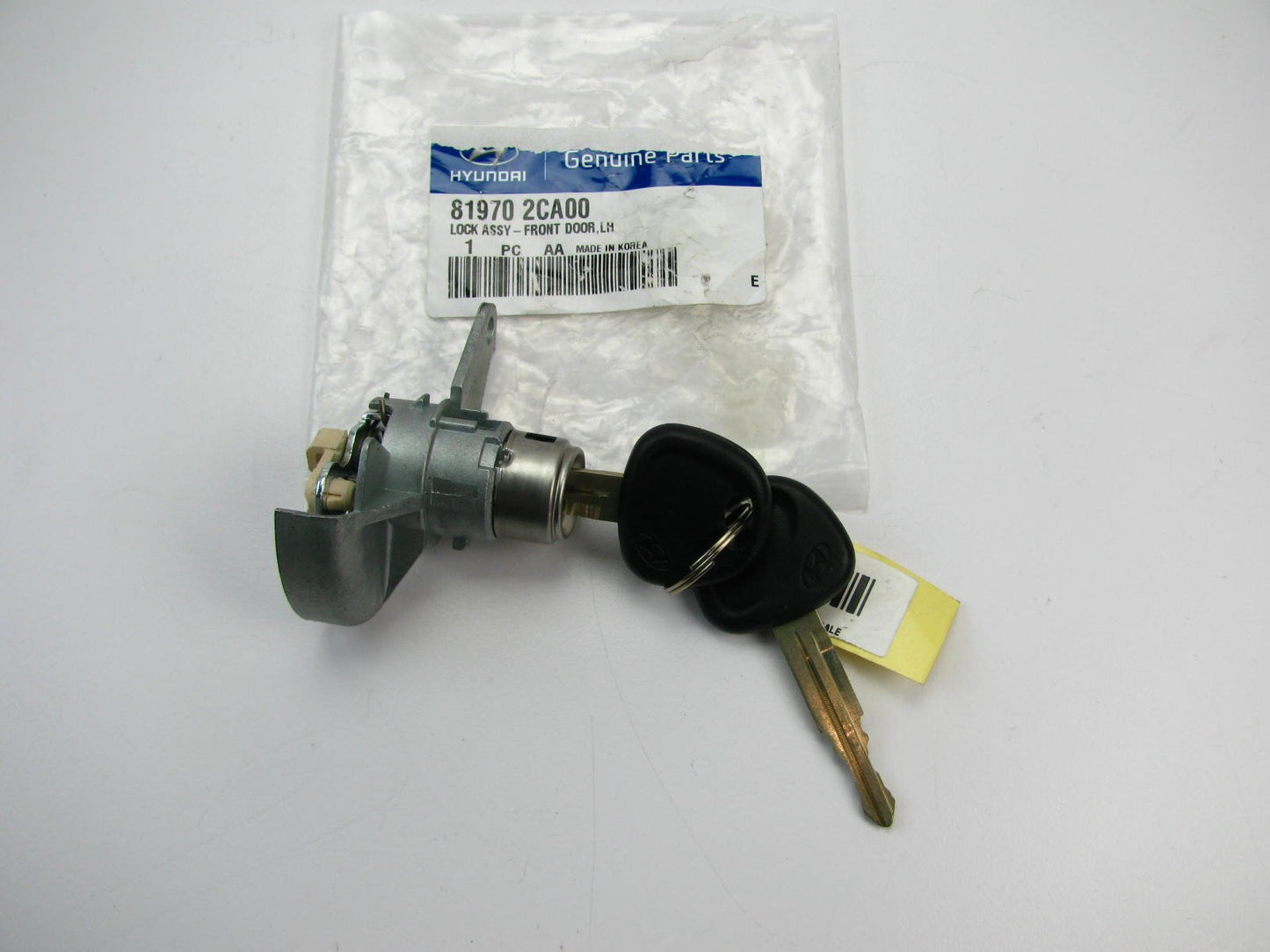 NEW 819702CA00 LEFT Door Lock Cylinder W/ 2 Keys For 2003-2008 Hyundai Tiburon