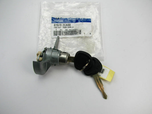 NEW 819702CA00 LEFT Door Lock Cylinder W/ 2 Keys For 2003-2008 Hyundai Tiburon
