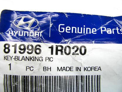 UNCUT Key Blank Remote Fob Insert OEM For 2012-2014 Hyundai Veloster 819961R020