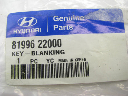 Genuine UNCUT Key Blank OEM For 1995-1999 Hyundai Accent 8199622000
