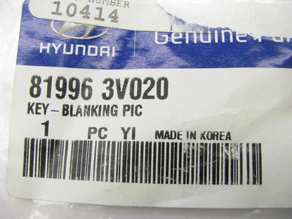 NEW OEM Uncut Key Blank For 2011 2012 Hyundai Azera 819963V020
